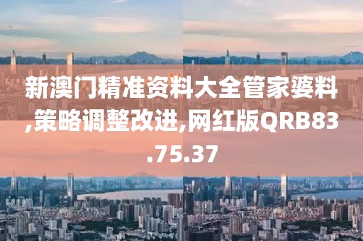 新澳门精准资料大全管家婆料,策略调整改进,网红版QRB83.75.37