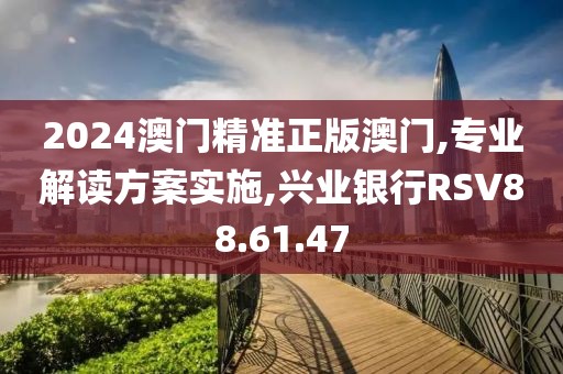 2024澳门精准正版澳门,专业解读方案实施,兴业银行RSV88.61.47