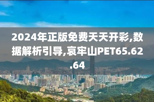 2024年正版免费天天开彩,数据解析引导,哀牢山PET65.62.64