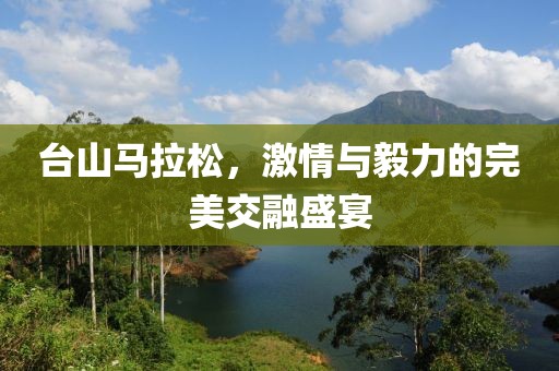 台山马拉松，激情与毅力的完美交融盛宴