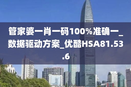 管家婆一肖一码100%准确一_数据驱动方案_优酷HSA81.53.6