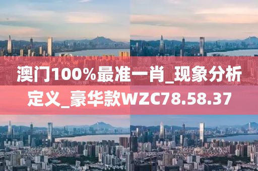 澳门100%最准一肖_现象分析定义_豪华款WZC78.58.37