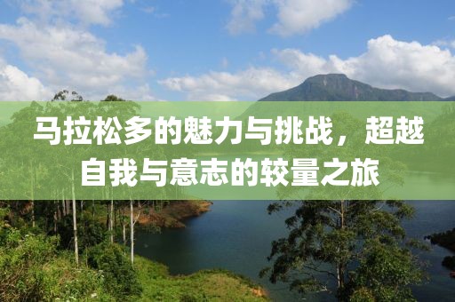 马拉松多的魅力与挑战，超越自我与意志的较量之旅