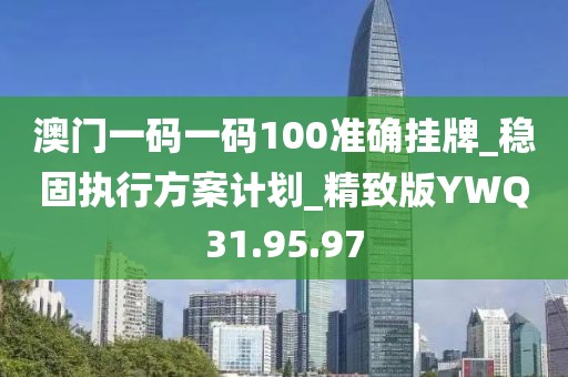 澳门一码一码100准确挂牌_稳固执行方案计划_精致版YWQ31.95.97