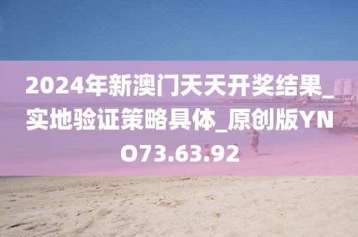 2024年新澳门天天开奖结果_实地验证策略具体_原创版YNO73.63.92