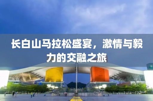 长白山马拉松盛宴，激情与毅力的交融之旅