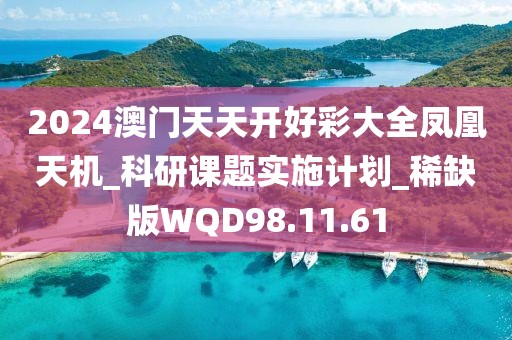 2024澳门天天开好彩大全凤凰天机_科研课题实施计划_稀缺版WQD98.11.61