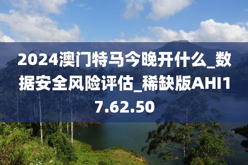 2024澳门特马今晚开什么_数据安全风险评估_稀缺版AHI17.62.50