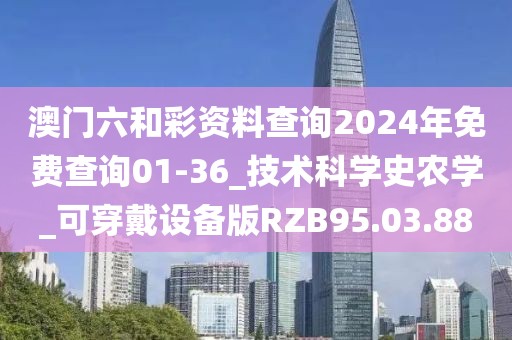 澳门六和彩资料查询2024年免费查询01-36_技术科学史农学_可穿戴设备版RZB95.03.88