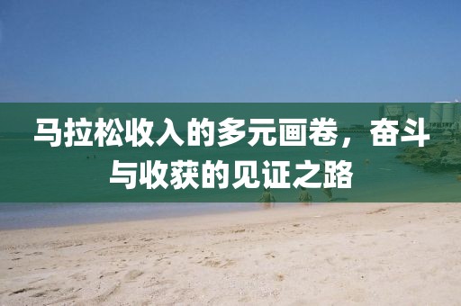马拉松收入的多元画卷，奋斗与收获的见证之路