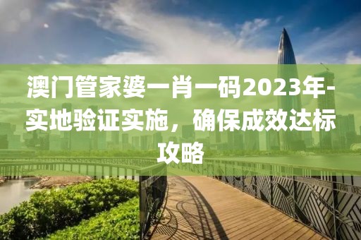 澳门管家婆一肖一码2023年-实地验证实施，确保成效达标攻略