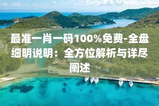 最准一肖一码100%免费-全盘细明说明：全方位解析与详尽阐述