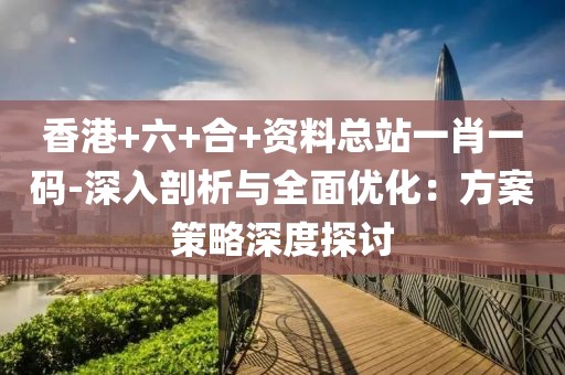 香港+六+合+资料总站一肖一码-深入剖析与全面优化：方案策略深度探讨