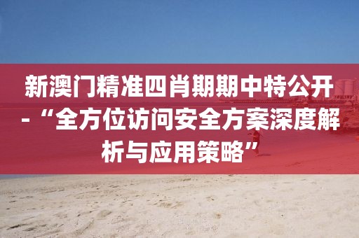 新澳门精准四肖期期中特公开-“全方位访问安全方案深度解析与应用策略”