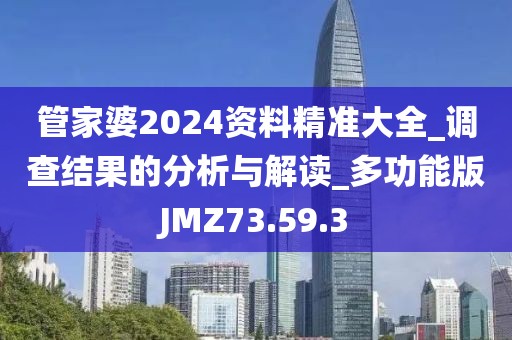 管家婆2024资料精准大全_调查结果的分析与解读_多功能版JMZ73.59.3