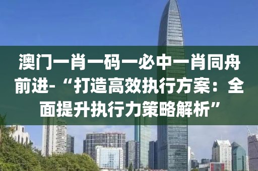 澳门一肖一码一必中一肖同舟前进-“打造高效执行方案：全面提升执行力策略解析”
