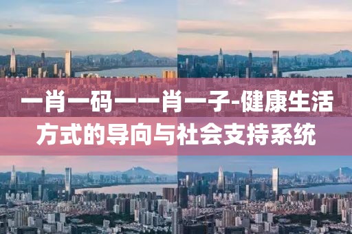 一肖一码一一肖一子-健康生活方式的导向与社会支持系统