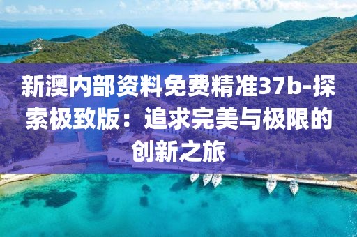 新澳内部资料免费精准37b-探索极致版：追求完美与极限的创新之旅