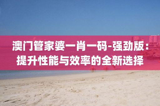 澳门管家婆一肖一码-强劲版：提升性能与效率的全新选择