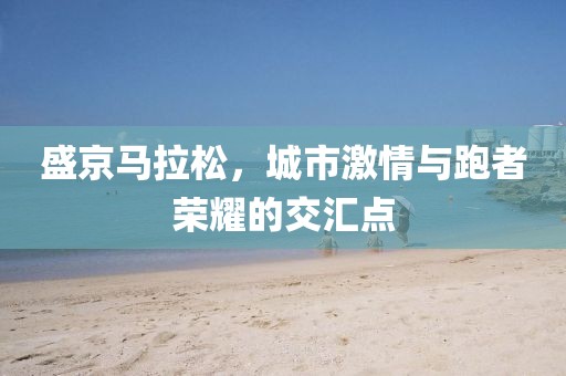 盛京马拉松，城市激情与跑者荣耀的交汇点