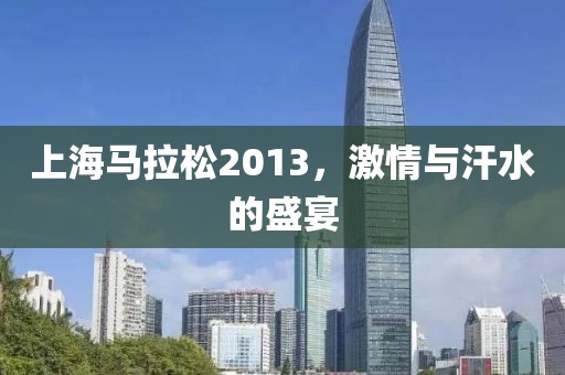 上海马拉松2013，激情与汗水的盛宴