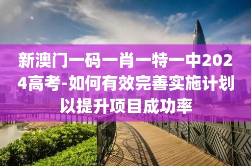 新澳门一码一肖一特一中2024高考-如何有效完善实施计划以提升项目成功率