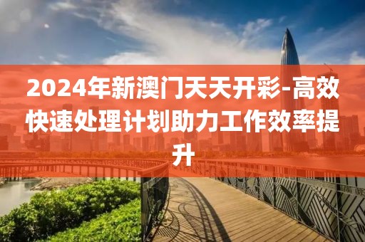 2024年新澳门天天开彩-高效快速处理计划助力工作效率提升