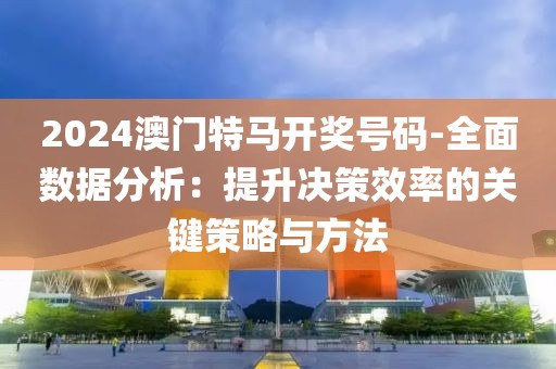 2024澳门特马开奖号码-全面数据分析：提升决策效率的关键策略与方法