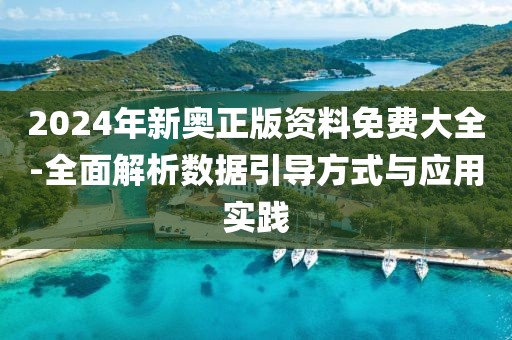 2024年新奥正版资料免费大全-全面解析数据引导方式与应用实践