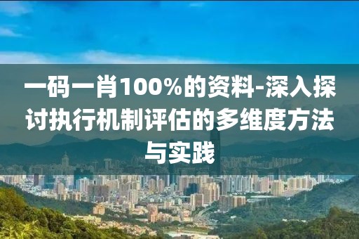 一码一肖100%的资料-深入探讨执行机制评估的多维度方法与实践