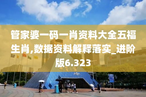 管家婆一码一肖资料大全五福生肖,数据资料解释落实_进阶版6.323