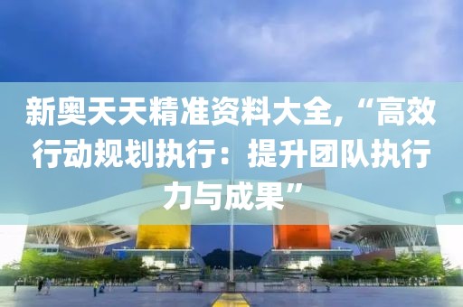 新奥天天精准资料大全,“高效行动规划执行：提升团队执行力与成果”