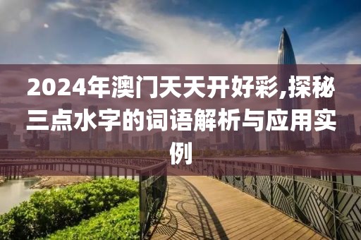 2024年澳门天天开好彩,探秘三点水字的词语解析与应用实例