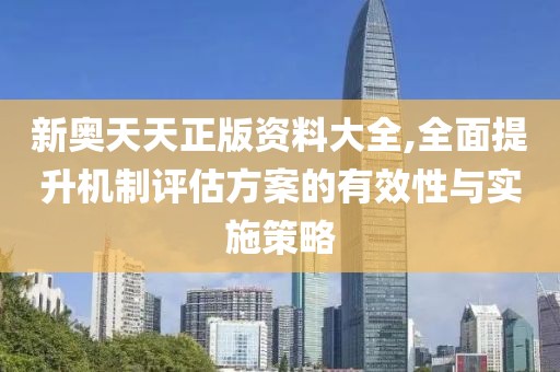 新奥天天正版资料大全,全面提升机制评估方案的有效性与实施策略