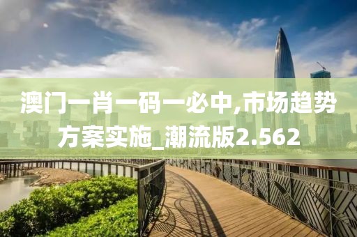 澳门一肖一码一必中,市场趋势方案实施_潮流版2.562