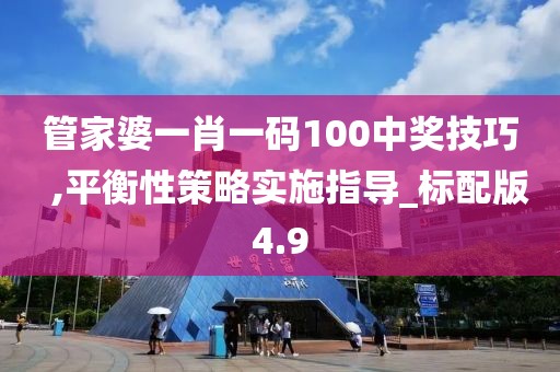 管家婆一肖一码100中奖技巧  ,平衡性策略实施指导_标配版4.9