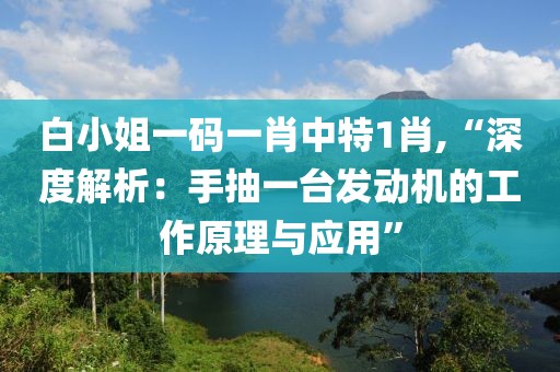 白小姐一码一肖中特1肖,“深度解析：手抽一台发动机的工作原理与应用”