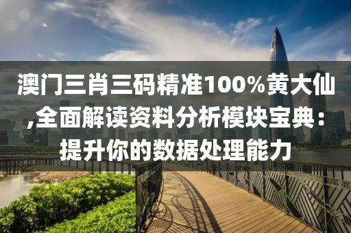 澳门三肖三码精准100%黄大仙,全面解读资料分析模块宝典：提升你的数据处理能力