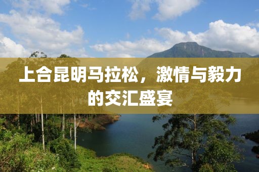 上合昆明马拉松，激情与毅力的交汇盛宴