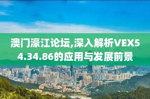 澳门濠江论坛,深入解析VEX54.34.86的应用与发展前景