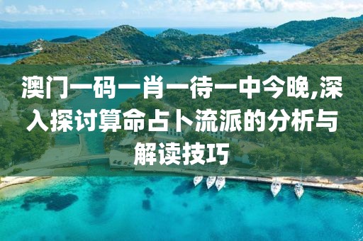 澳门一码一肖一待一中今晚,深入探讨算命占卜流派的分析与解读技巧