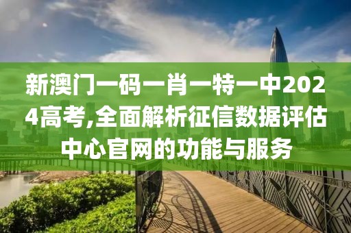 新澳门一码一肖一特一中2024高考,全面解析征信数据评估中心官网的功能与服务