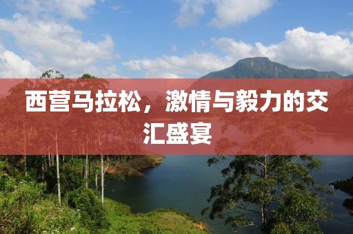 西营马拉松，激情与毅力的交汇盛宴