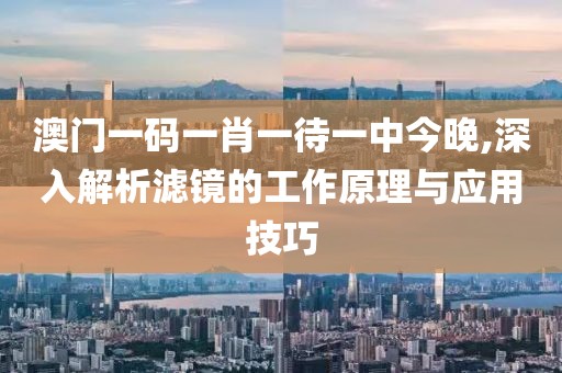 澳门一码一肖一待一中今晚,深入解析滤镜的工作原理与应用技巧