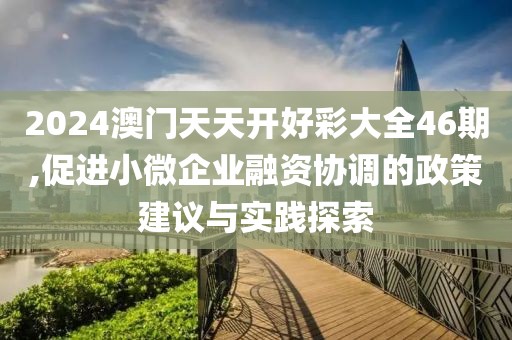 2024澳门天天开好彩大全46期,促进小微企业融资协调的政策建议与实践探索