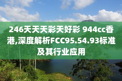 246天天天彩天好彩 944cc香港,深度解析FCC95.54.93标准及其行业应用