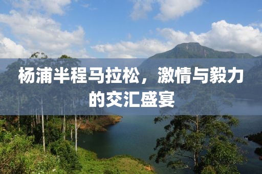 杨浦半程马拉松，激情与毅力的交汇盛宴
