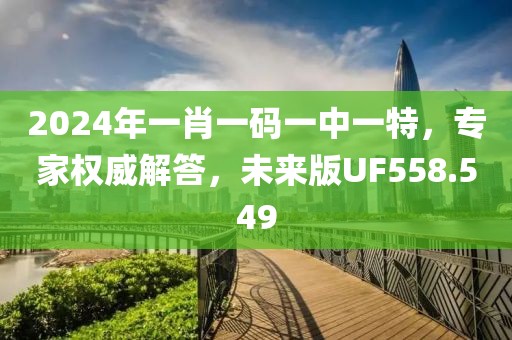 2024年一肖一码一中一特，专家权威解答，未来版UF558.549