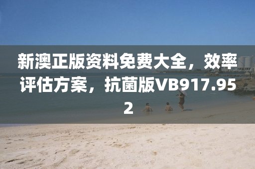 新澳正版资料免费大全，效率评估方案，抗菌版VB917.952