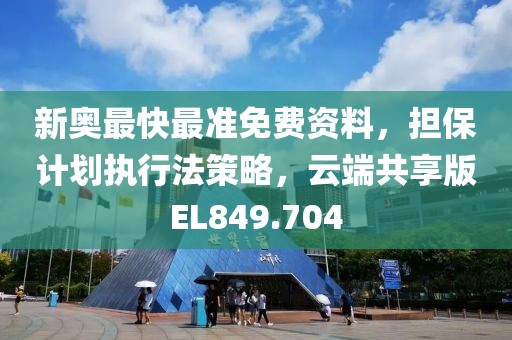 新奥最快最准免费资料，担保计划执行法策略，云端共享版EL849.704